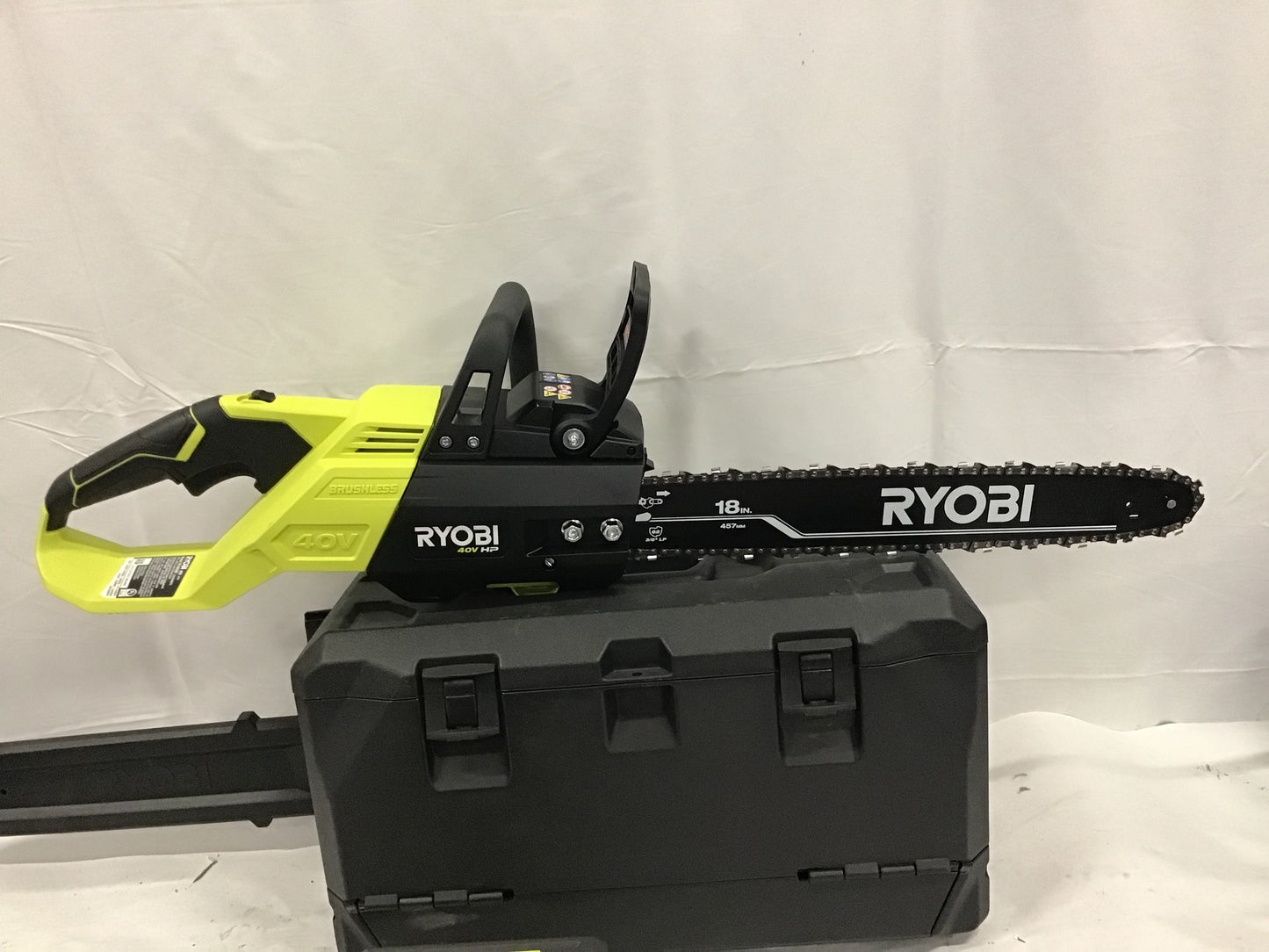 Ryobi RY40580 40V HP Brushless 18 in. Cordless Battery Chainsaw