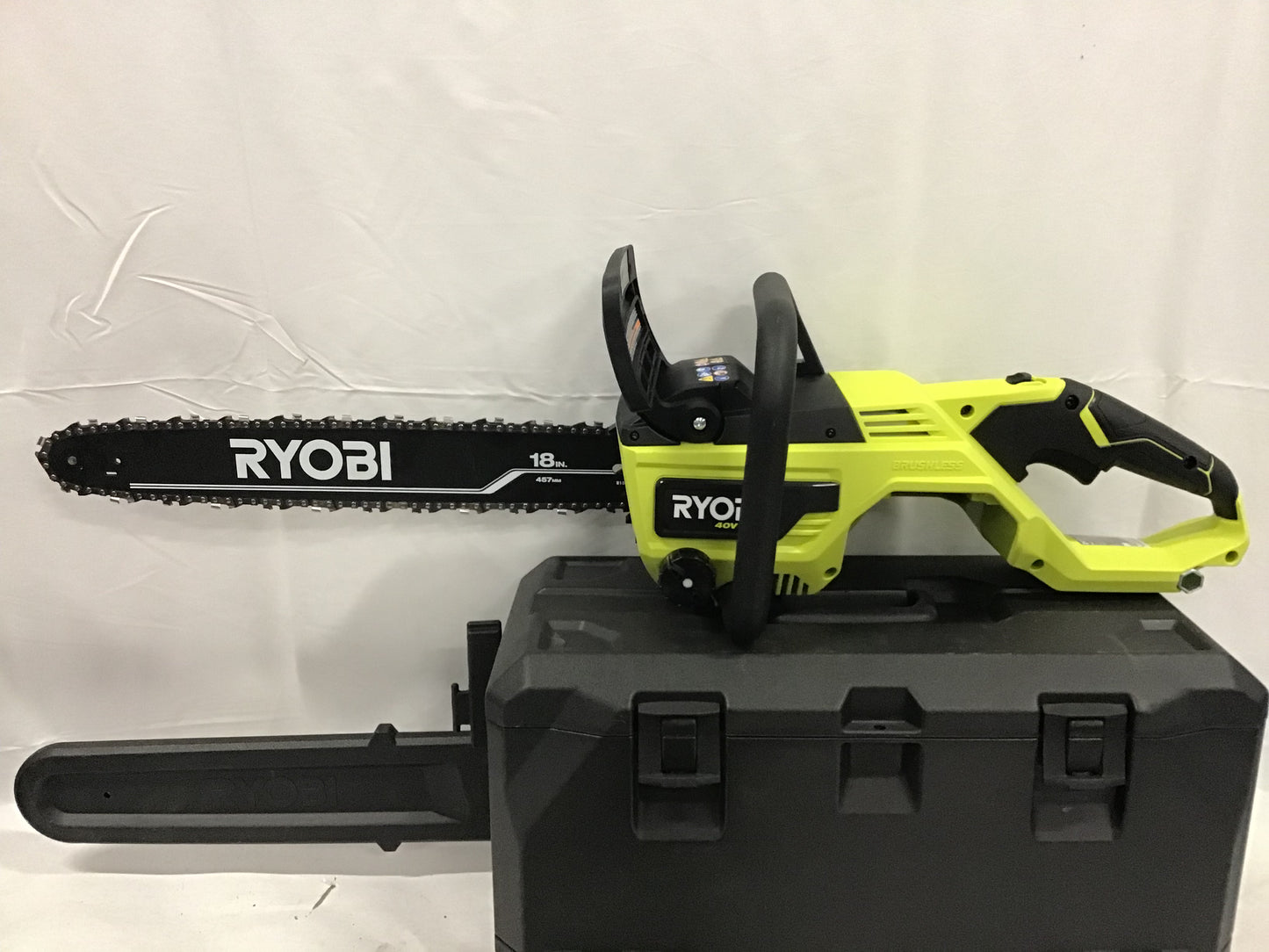 Ryobi RY40580 40V HP Brushless 18 in. Cordless Battery Chainsaw