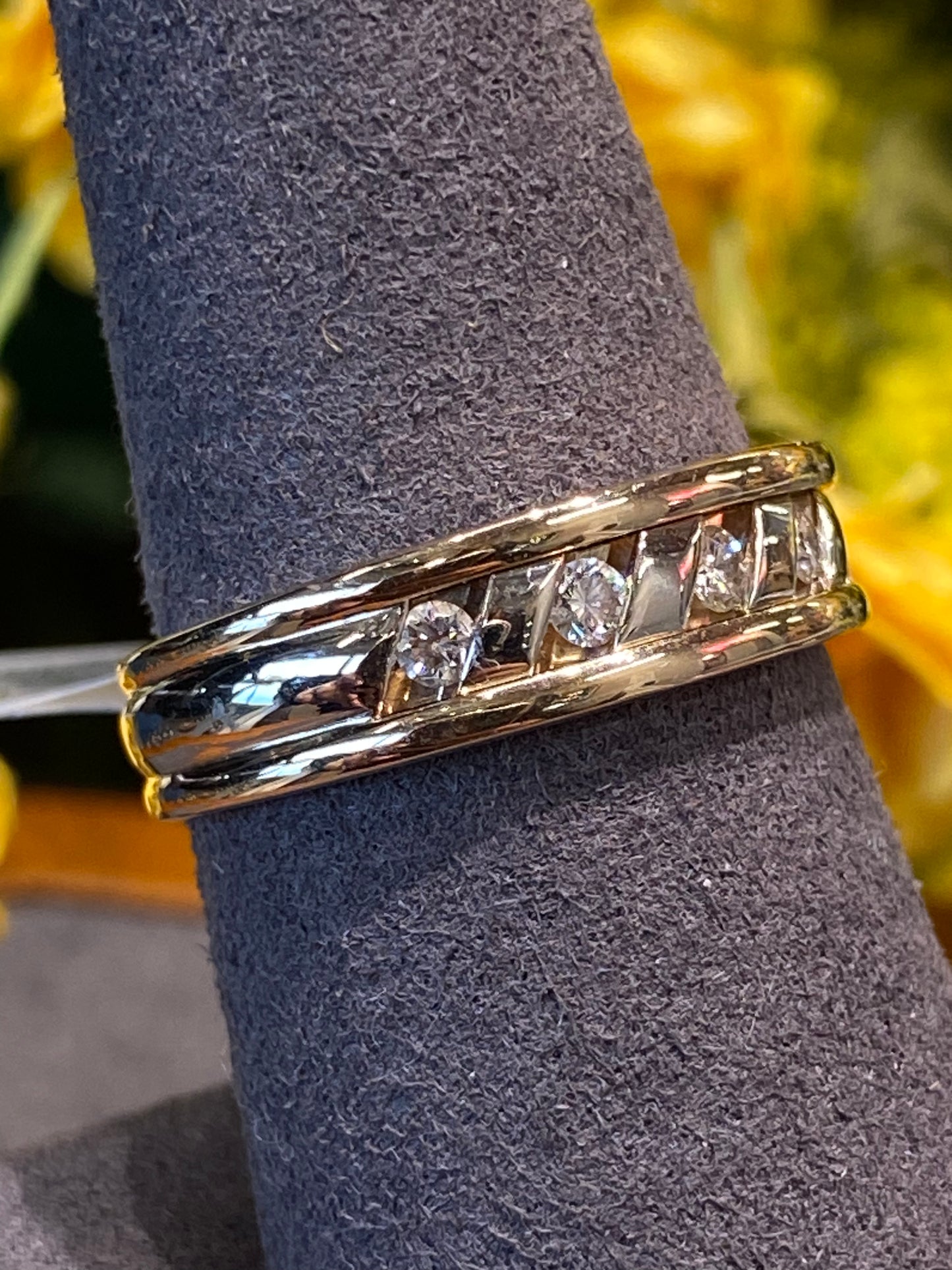 14k Two Tone Band