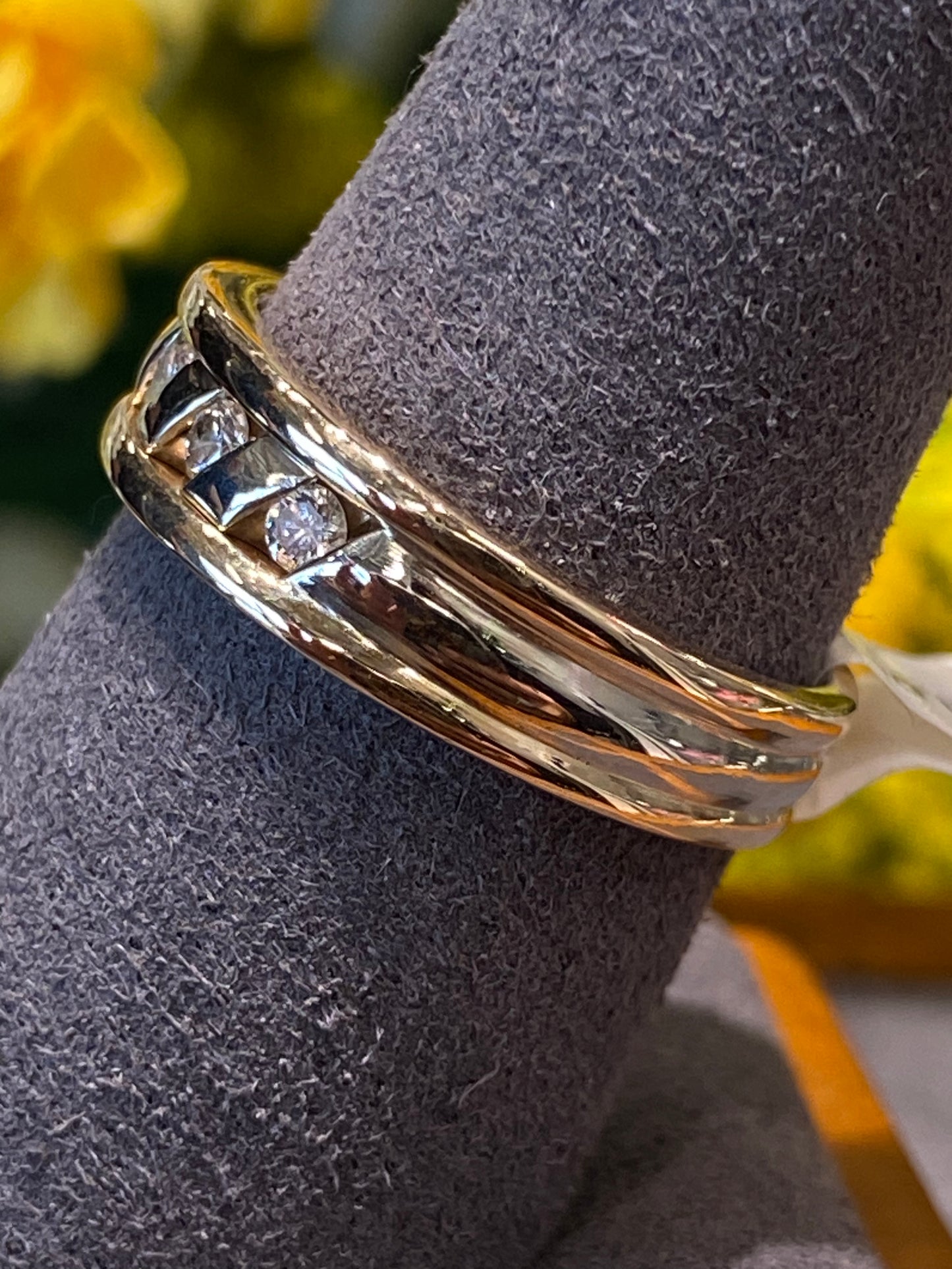 14k Two Tone Band